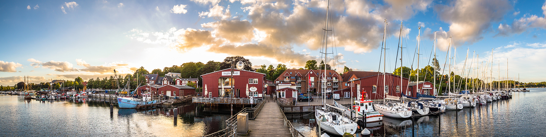 Eckernförde Hafen in Schleswig-Holstein